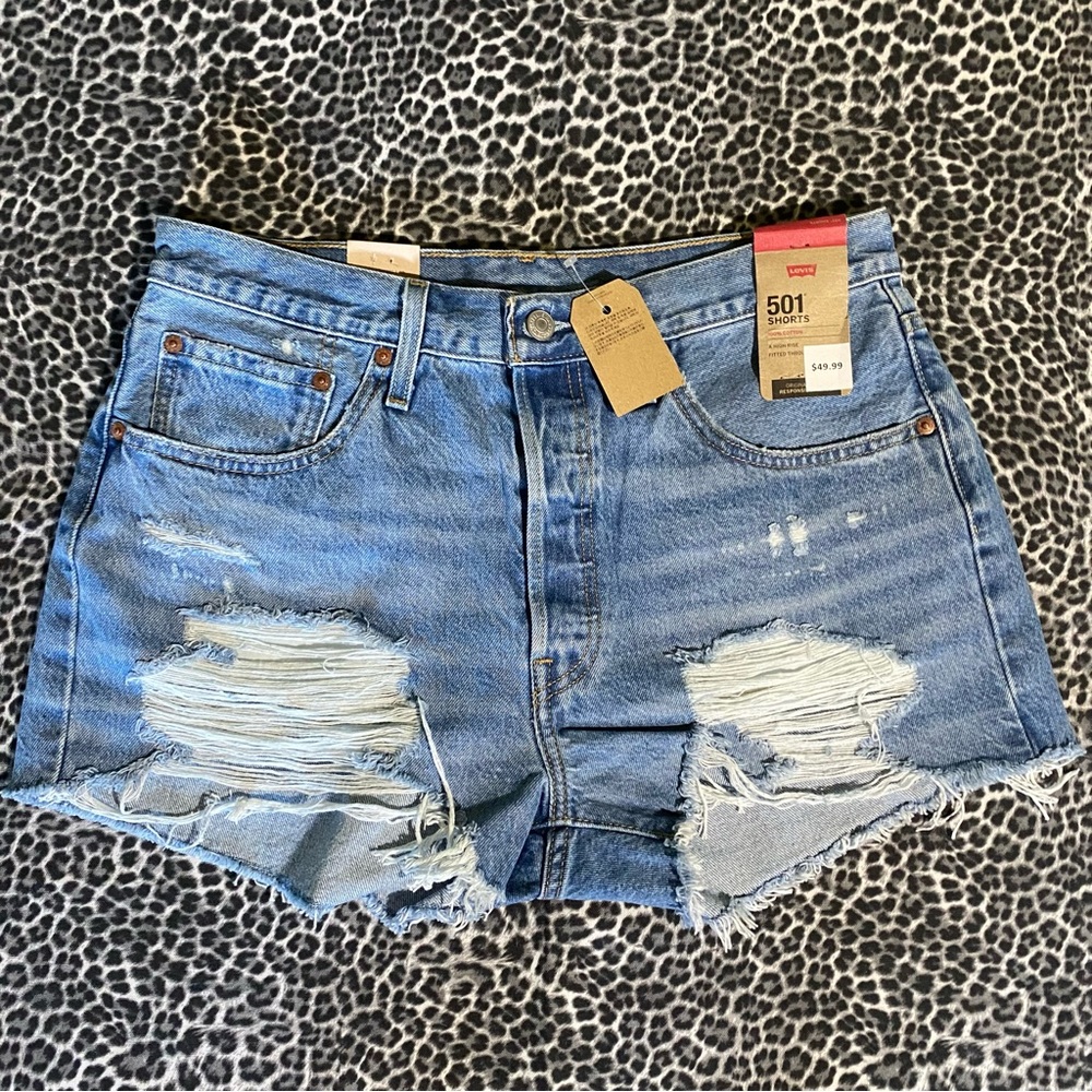 Levi's Women's 501 Original High-Rise Jean
Shorts NWT - Picture 6 of 13
